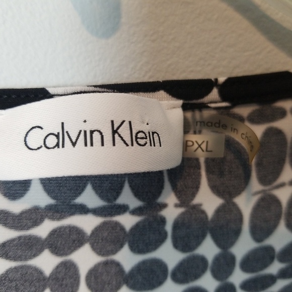 Calvin Klein Drape Neck Tank Top Shell - Picture 3 of 4